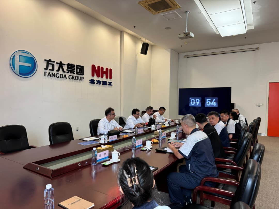 Contract signing meeting with NIH Company in the field of mining equipment